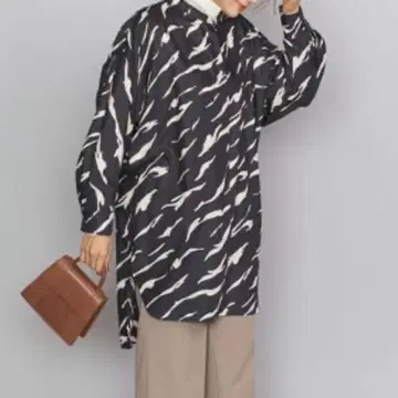 BEAUTY&YOUTH UNITED ARROWS 제브라 프린트 셔츠