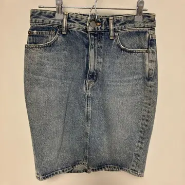론 헤르만 Thin Vintage 라이트 블루 데님 타이트 스커트