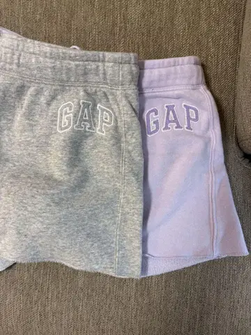 GAP 숏팬츠 2종 세트 (그레이, 라벤더)