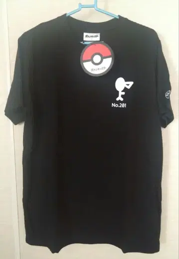 포켓몬 T셔츠 안농 블랙 LL