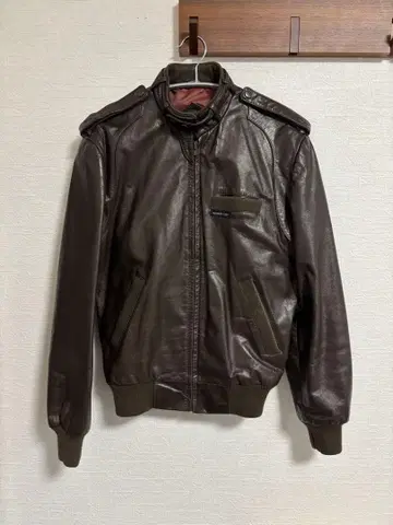 MEMBERS ONLY 가죽 자켓 브라운 아우터 80s-90s