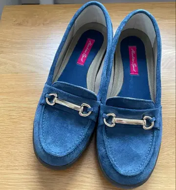 호킨스 스웨이드 느낌 로퍼 23.5cm 네이비