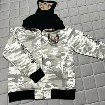 Vanson 카모플라쥬 후드티 반손 바이커 아우터 XXL