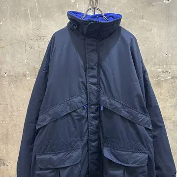 US 구제 의류 WEAR GUARD 마운틴 후드티 네이비 나일론 자켓