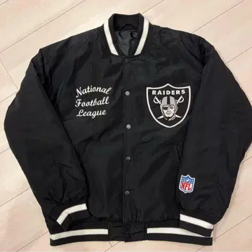 RAIDERS NFL 바시티 자켓 블랙 L