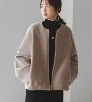 Noble MTR 숏 케이프 블루종 사이즈 36