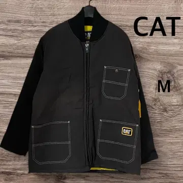 90s USA CAT 블랙 커버올 M 상당 데드스탁
