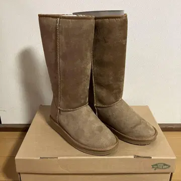 새상품 VANS 브라운 스웨이드 어그 부츠 롱