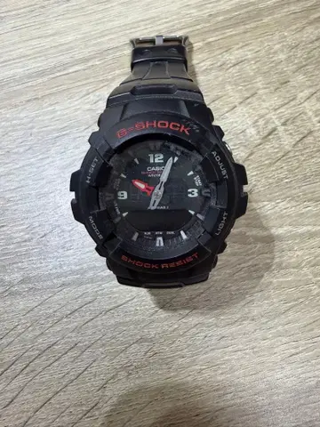 카시오 G-SHOCK G-100-1BMJF 아날로그-디지털 쿼츠 시계