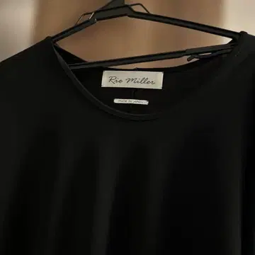 Rie Miller 블랙 7부 소매 상의 여성용