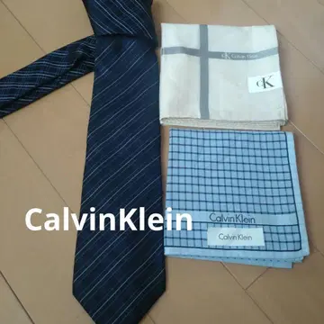Calvin Klein 넥타이와 손수건 세트