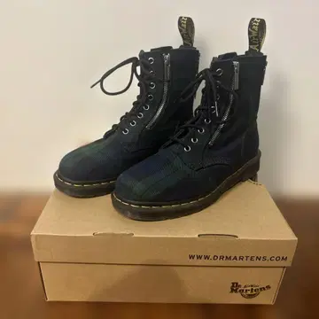 닥터마틴 1460 ZIP/TARTAN FABRIC/UK7