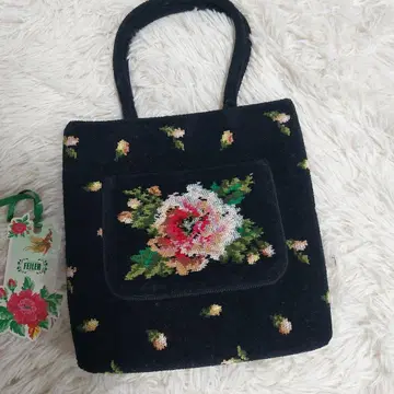 FEILER 꽃무늬 자수 핸드백