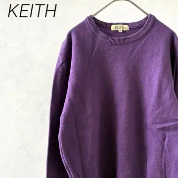 KEITH 니트 스웨터 긴팔 크루넥 모 100% 무지 심플
