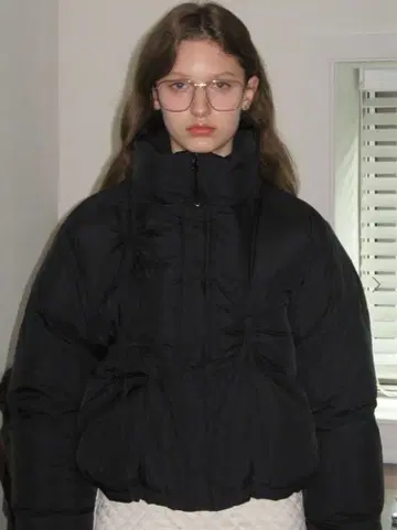 SINOON 리본 디테일 다운 자켓