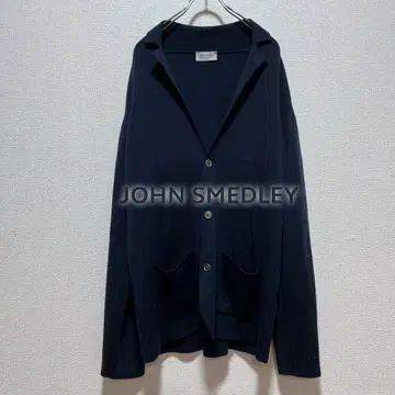 [ 고급 ] JOHN SMEDLEY 니트 테일러드 자켓 네이비 L