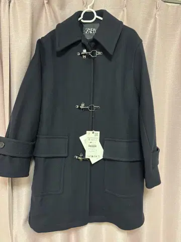 ZARA 더플 코트풍 S 사이즈 다크 블루