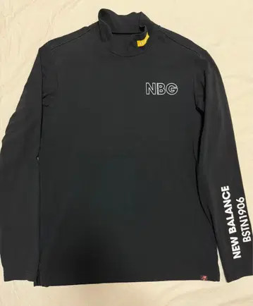 뉴발란스 모크넥 셔츠 블랙 남성용 5 사이즈