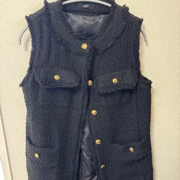 BASEMENT online 트위드 블랙 베스트