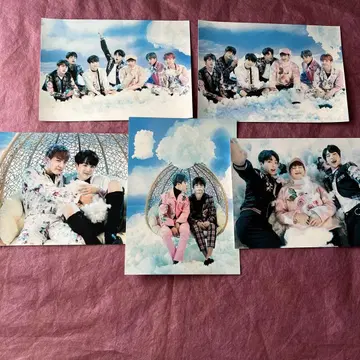 BTS 포토 카드 5장 THE WINGS TOUR 페이퍼 프레임 세트