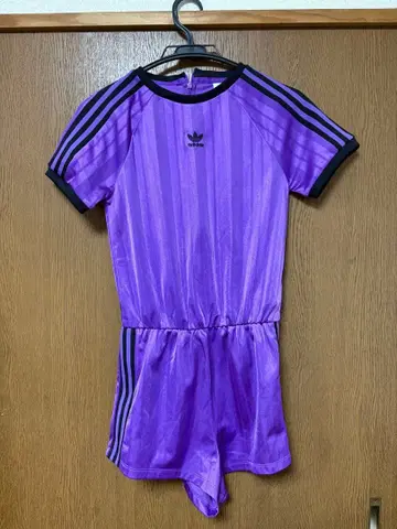 adidas 보라색 스트라이프 올인원 F