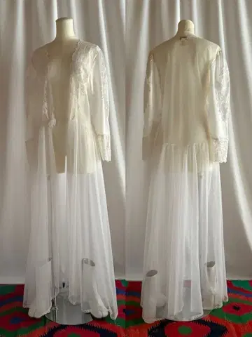 앤티크 빈티지 자수 70s USA 웨딩 원피스 드레스