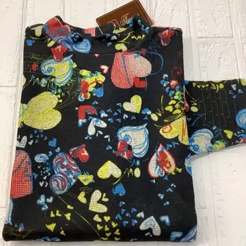 카모이 요코 TUNIC 따뜻한 상의 튜닉 기모 하트