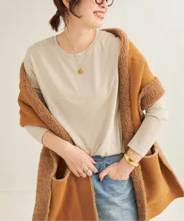 플라주 natural jersey long T셔츠 롱T 긴팔