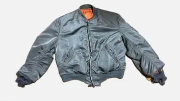 60s USAF MA-1 플라이트 재킷 CROWN 지퍼 실물 방출품