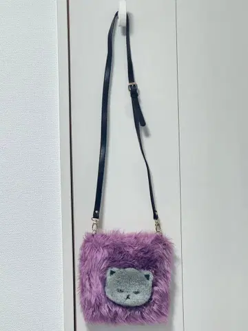 케오라 케오라 퍼플 인조 모피 숄더백