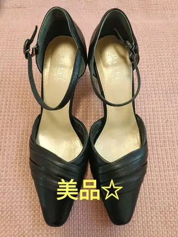 pitti 블랙 하이힐 22.5cm 박스 포함