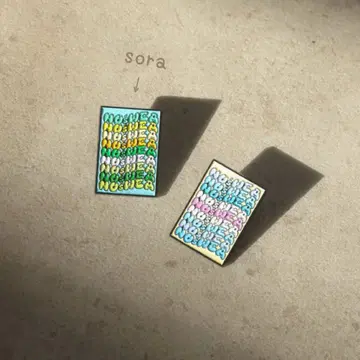 노스 의류 핀 배지