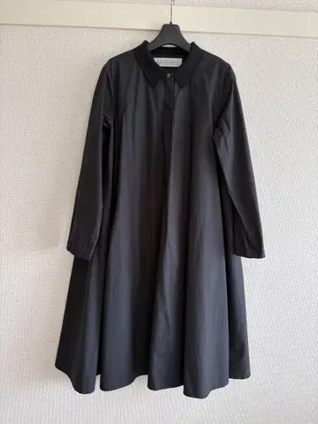 블랙 셔츠 원피스 긴팔 폴로 칼라