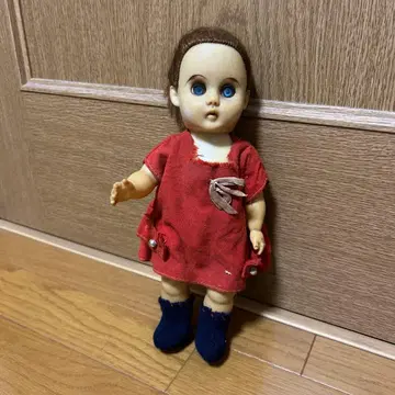 빨간색 드레스 인형 30cm 쇼와 레트로 서양