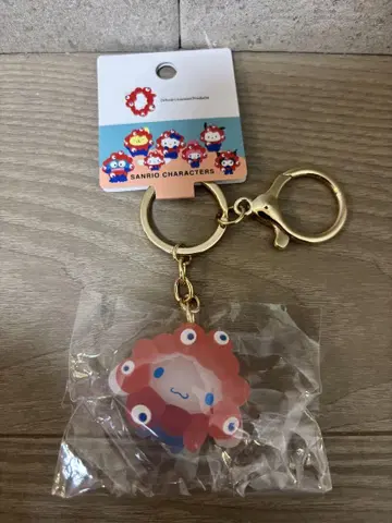 산리오 미야쿠미야쿠 콜라보 클리어 키링 시나모롤 시나몬