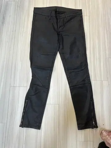 Lee 데님풍 레깅스 팬츠 스키니 블랙 M