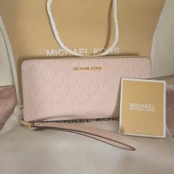 MICHAEL KORS 핑크 장지갑 트래블 콘티넨탈 지갑