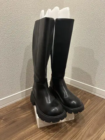 블랙 롱 부츠