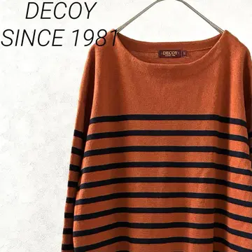 DECOY SINCE 1981 니트 스웨터 보더 슬릿 빅