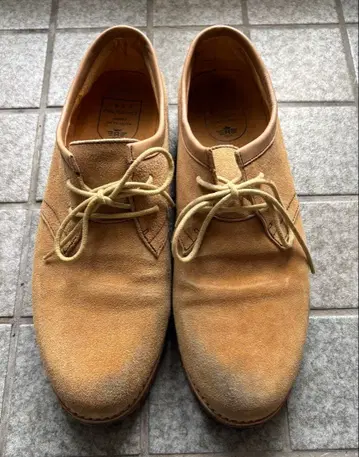 JNRD JUNRED 베이지 스웨이드 레이스업 슈즈