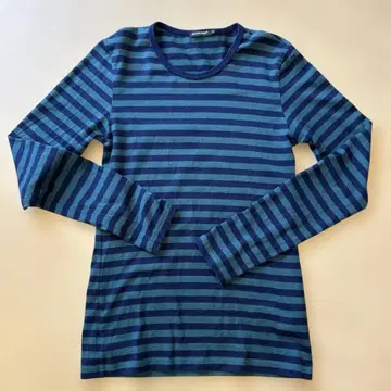 [레어] 마리메꼬 MARI 보더 티셔츠 그린 x 네이비