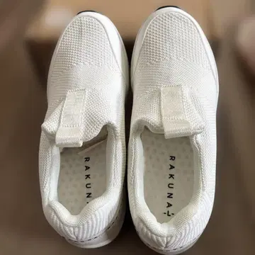 RAKUNA 화이트 슬립온 스니커즈 24.0~24.5cm