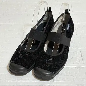 KISSA SPORT 발레 슈즈 웨지솔 블랙 24.0cm