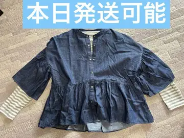 로리즈팜 칠부 소매 플레어 셔츠
