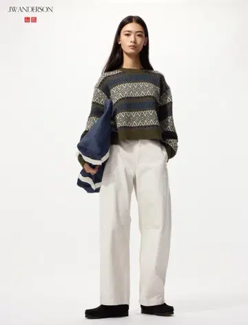 유니클로 JW ANDERSON 새상품 커브 팬츠 M 사이즈