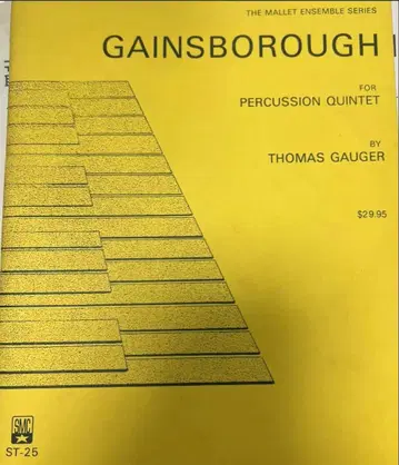 11/14 삭제 최종 가격 인하 타악기 5중주 고거 게인즈버러