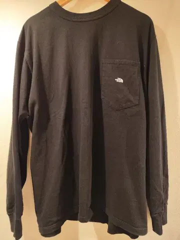 THE NORTH FACE 블랙 긴팔 셔츠 퍼플 라벨