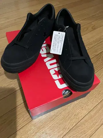 CONVERSE ONE STAR 스웨이드 블랙 27.5