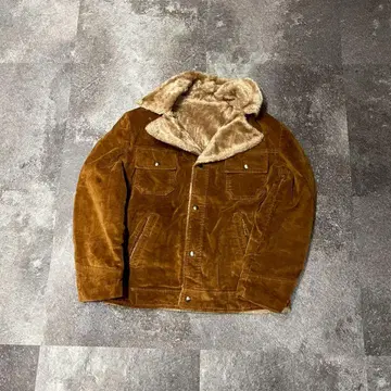 두툼한 코듀로이 자켓 보아 안감 아메카지 카멜