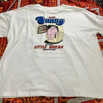 Bunny 그래픽T셔츠 프리 사이즈 화이트